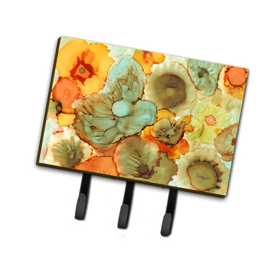 Metal Wall Organizer with Key Hooks