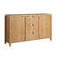 Buffet 58 po à 2 portes avec panneaux en rotin arqué-146964749