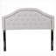 Tête de lit tapissier capitonnée avec garniture cloutée pour chambre à coucher