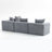 Modular 3-Seat Sectional Sofa, All-Foam Deep-Seat Couch-1141742908