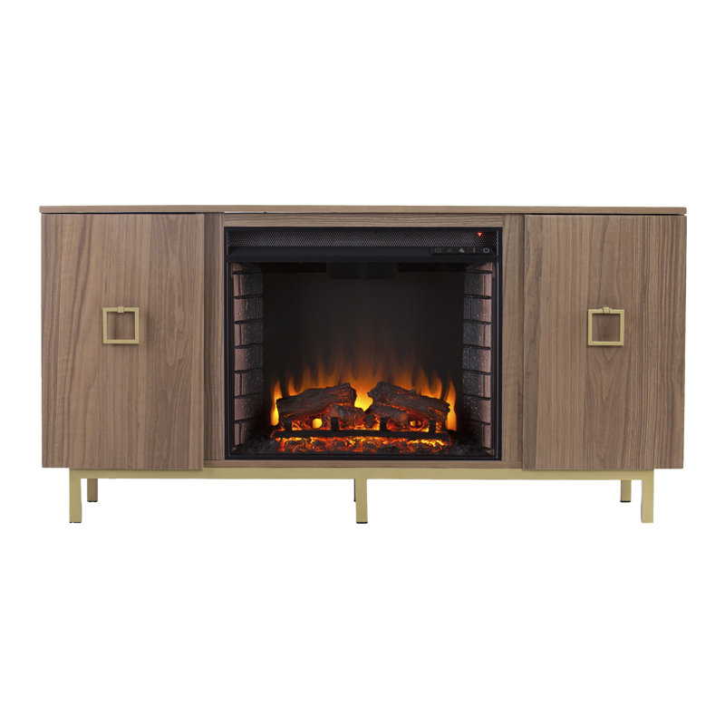 Ziemba TV Stand for TVs up to 50" with Electric Fireplace Included