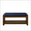 Banc d'appoint de 40 po avec étagère à chaussures inférieure, banc de siège rembourré pour le salon, banc de bout de lit compact moderne avec rangement pour sièges de chambre à coucher, coussin amovible