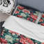 Ensemble de housse de couette rose et vert vibrant Coral Haven - Floral-427359091