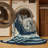 Machine Washable Higgins Burrito Global Inspired Block Print Rug in Gray – Navy Binding-82265537