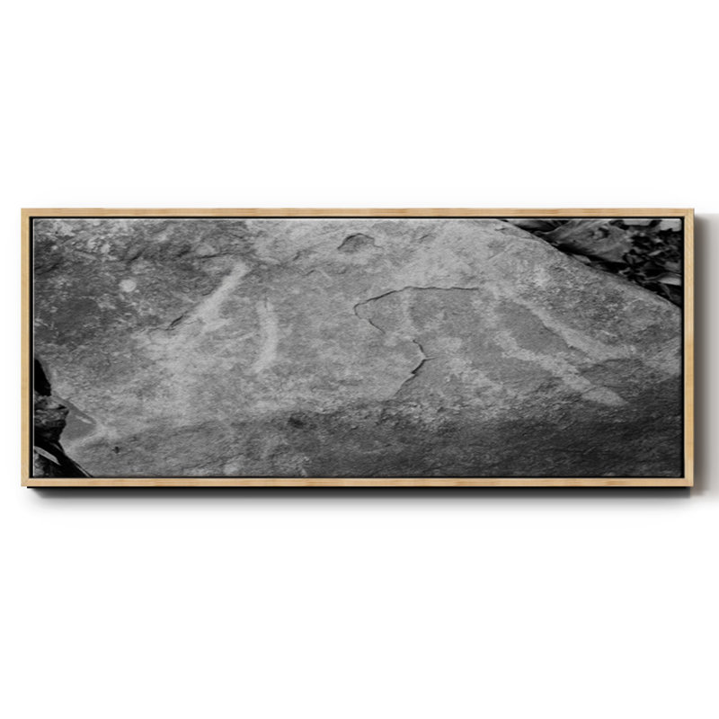 Found Textures XVII- Framed Canvas, 8" H x 20" W