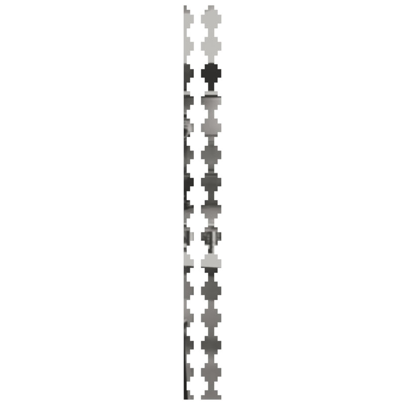Ensemble de panneaux muraux décoratifs réglables en acrylique Gypse (paquet de 15), H 94 po x l 4,875 po, Argent