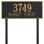 Hartford 2-Line Lawn Address Sign