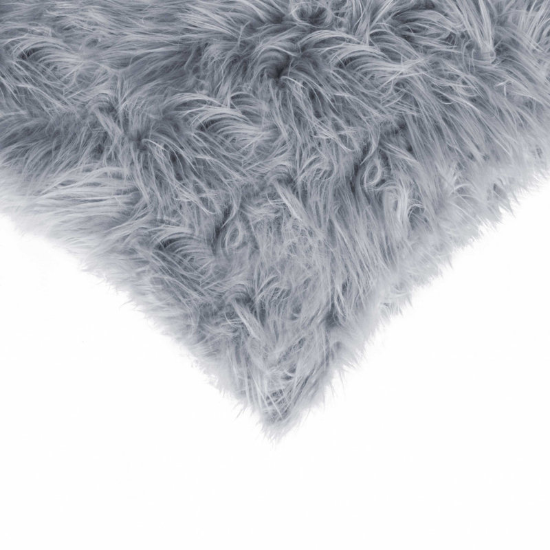 Cowhide Throw Pillow, Gray