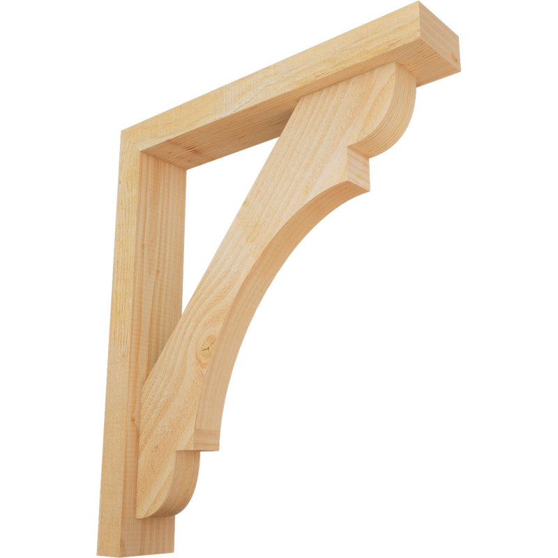 Support de scie brute de bloc olympique avec support décalé, sapin Douglas, l 4 po x P 22 po x H 26 po, 26 x 22