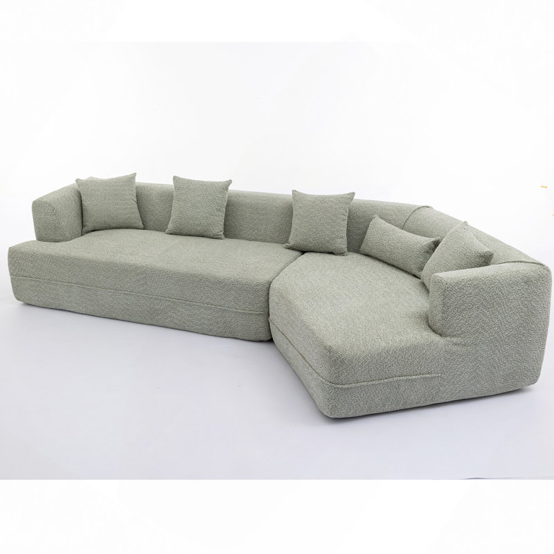 Modular Sofa , Modern Minimalist Style Sofa,  Upholstered ,  Free Combination, Round Fiber Fabric, Anti-Wrinkle Fabric,Dimension Extension