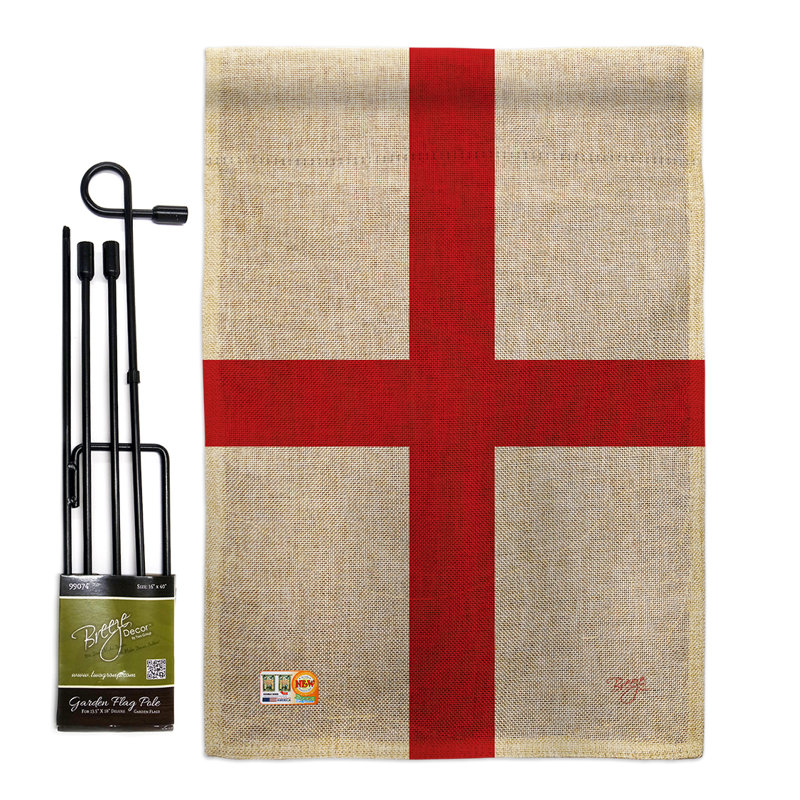 Toile de jute 2 faces 19 x 13 po Saint-Georges Ensemble de drapeaux