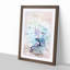 Pale Pink Water Lily in Abstract - Picture Frame Graphic Art Print-55735466-55735459