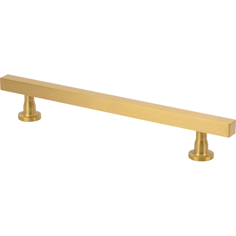 Dante Bar Pull, 6 5/16", Satin Brass