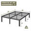 Structure de lit en acier 16 po Dmitri-795489363