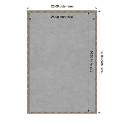 Bradford Bead Silver Framed Magnetic Board