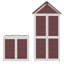 Andrees 3 ft. W x 2 ft. D Wooden Overlap Apex Garden Shed-722158198