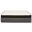 Grand matelas hybride moelleux de 16 po, matelas en mousse à mémoire de forme gélifiée et à ressorts ensachés Euro, technologie de refroidissement, transfert à faible mouvement