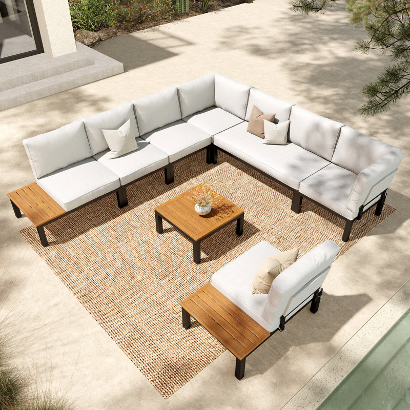 Ensemble de conversation modulaire 8 personnes