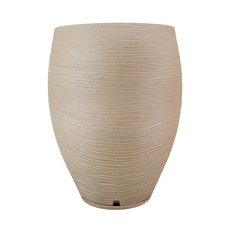 Cache-pot en résine, Beige
