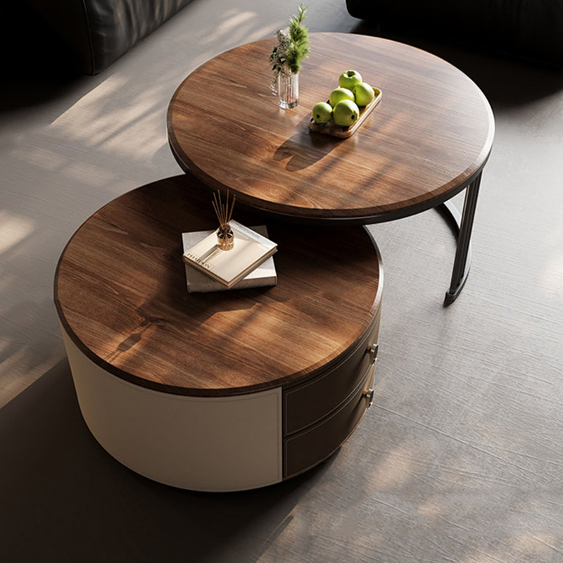 Ensemble de tables basses rondes Light Luxury