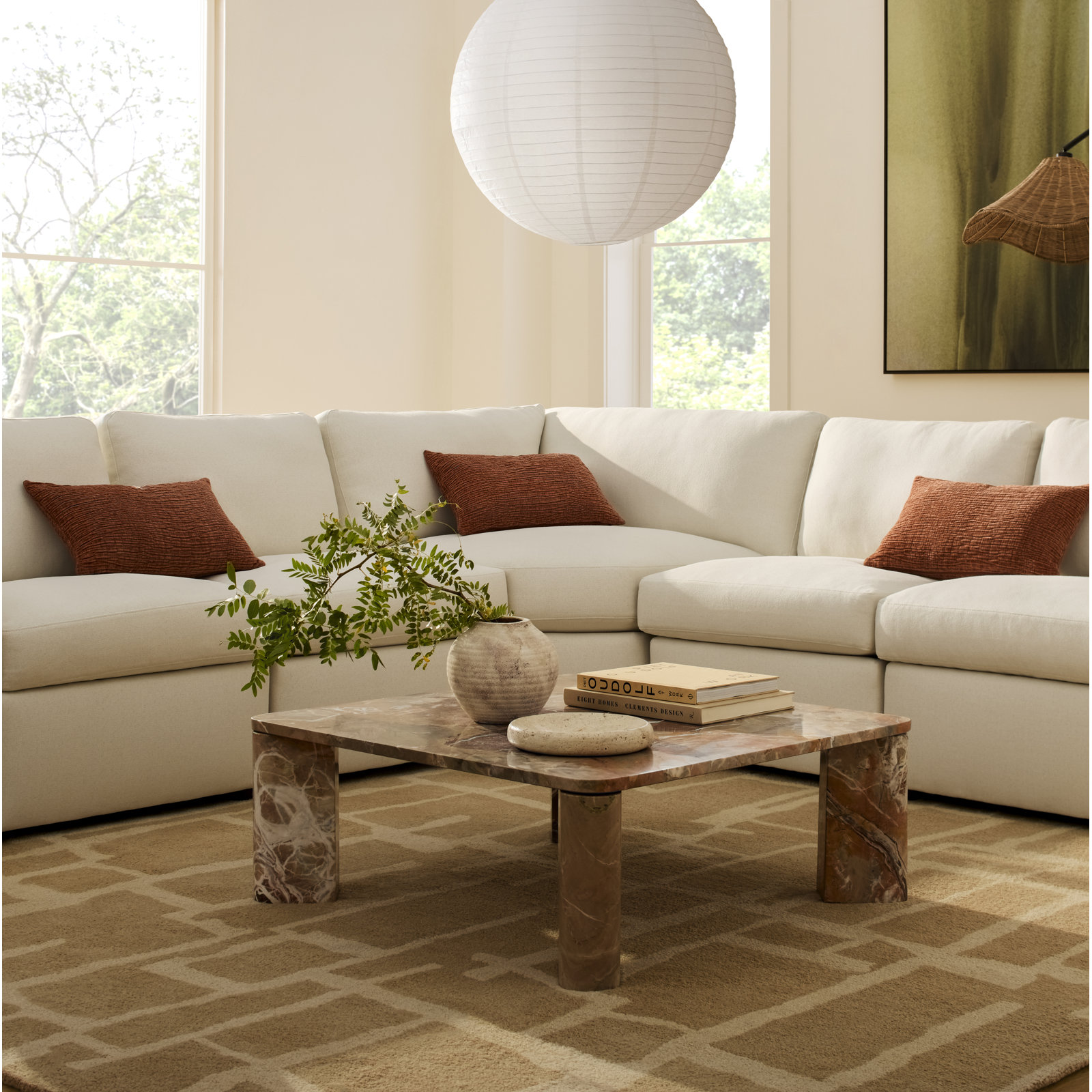 Merritt Hand-Tufted Geometric Wool Rug, Rectangle 8'9" x 11'9"