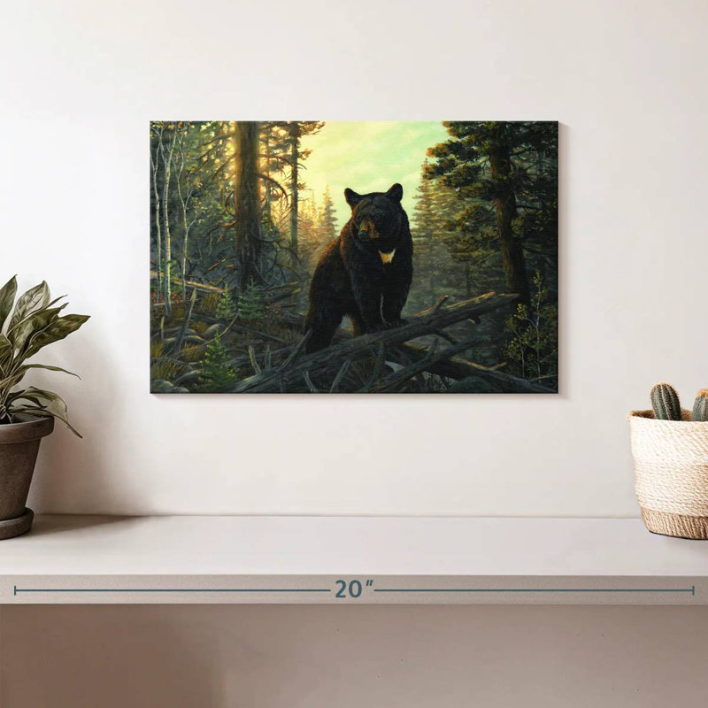 Brampt Black Magic Bear, 8" H x 12" W