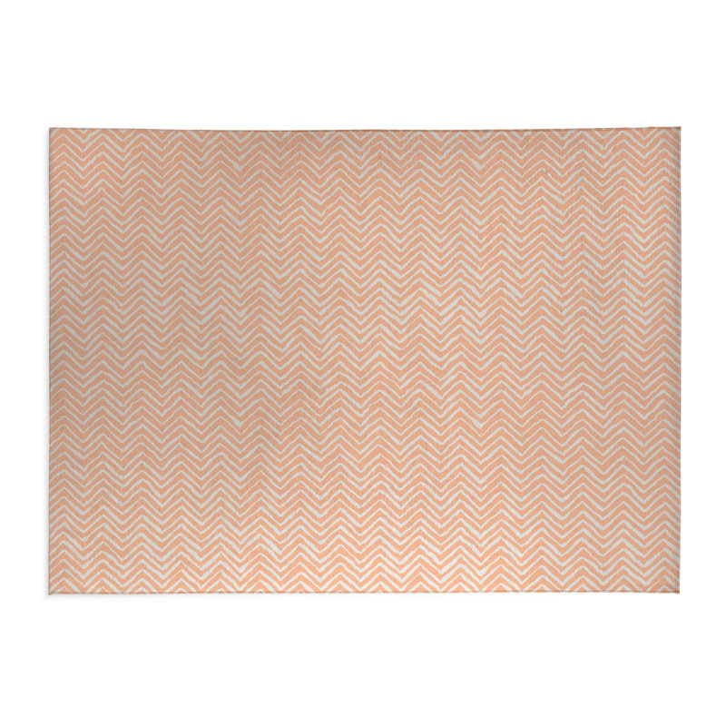 Tapis de bureau léger à chevrons, L 6 pi x L 4 pi, Pêche