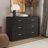 Allyannah 47" W 6-Drawer Manufactured Wood Double Dresser with Interlocking Drawers-1048630001
