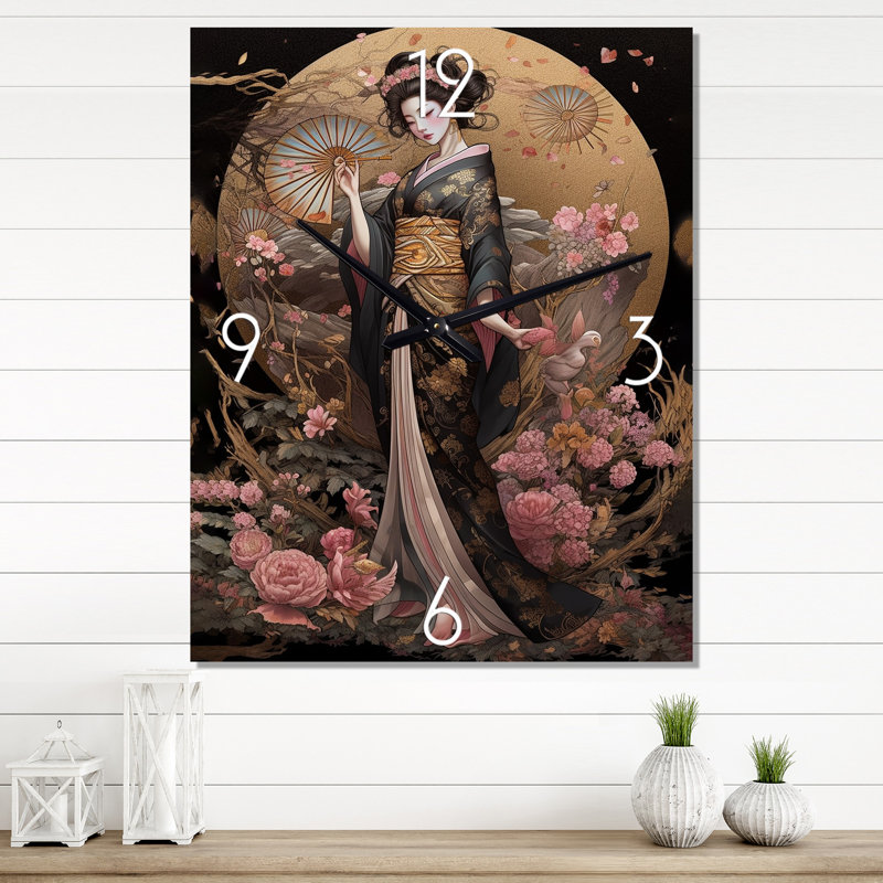 Horloge murale Jakiyla - Japon, H 28 po x l 12 po x P 1 po