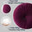  Velvet Round Throw Pillow for Sofa Decor 18-Inch (Set of 2)-732722233