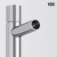 Lavabo de salle de bain vasque rond en béton avec robinet H 11 po L 16 po x l 16 po x H 5 po Windsor