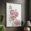 «Watercolor Blooms I», reproduction encadrée - bois massif