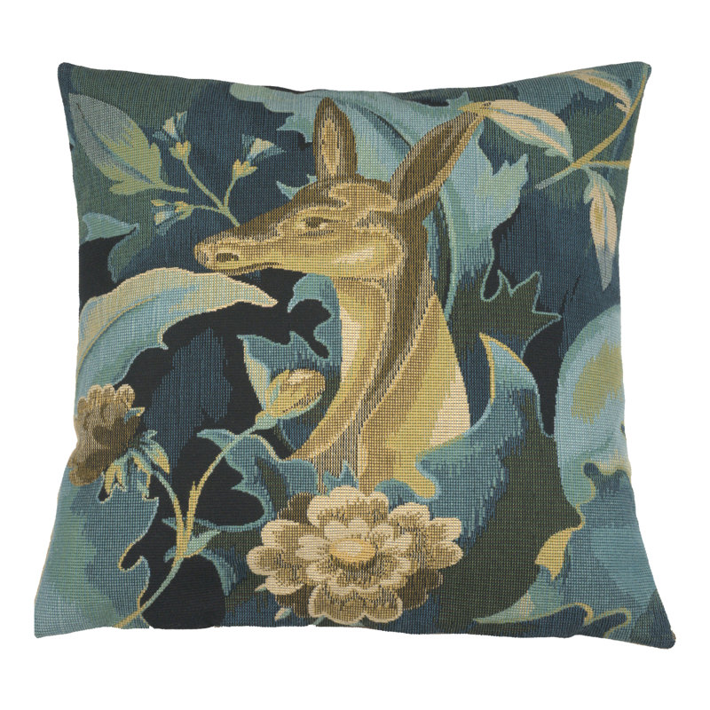 Forest With Deer  European Cushion Covers, Cream Deer 1