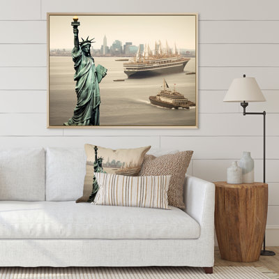 Statue de la liberté rétro de New York