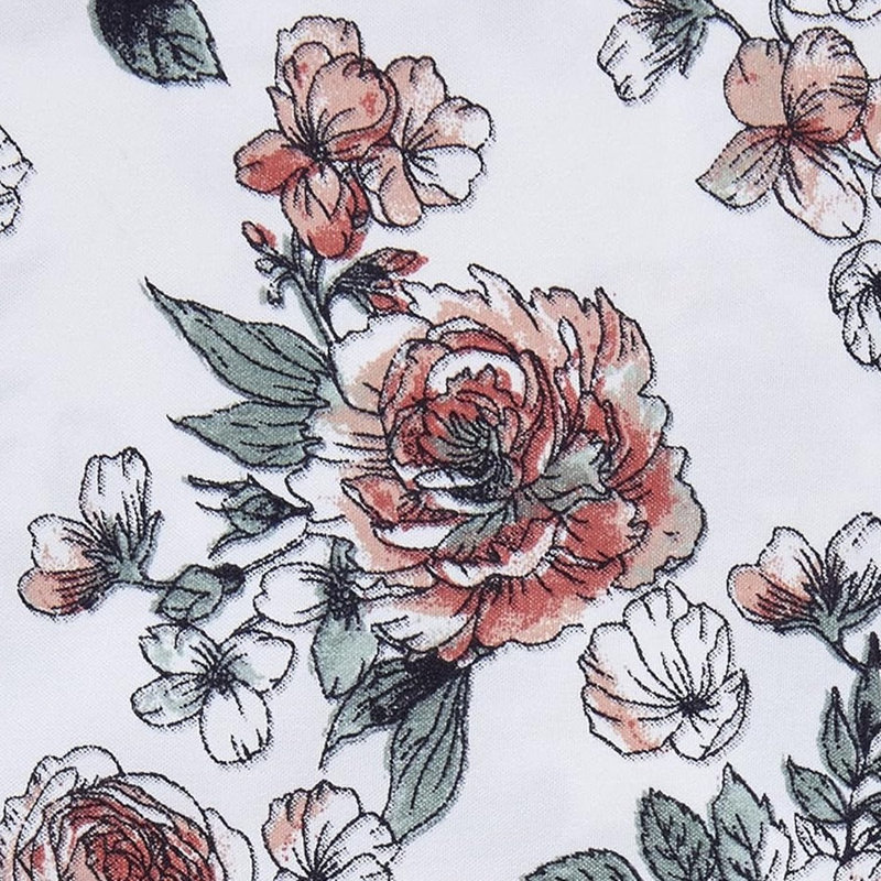 Modern Threads 4-Piece Ultra Soft Microfiber Sheet Set with Deep Pockets in Solids & Prints, Rose Bloom Floral