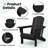 Clitheroe Foldable HDPE Adirondack Chair-2091263577