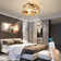 19.7" Modern Black Metal Frame Caged Ceiling Fans With Lights And 6 Speeds Reversible Motor Remote