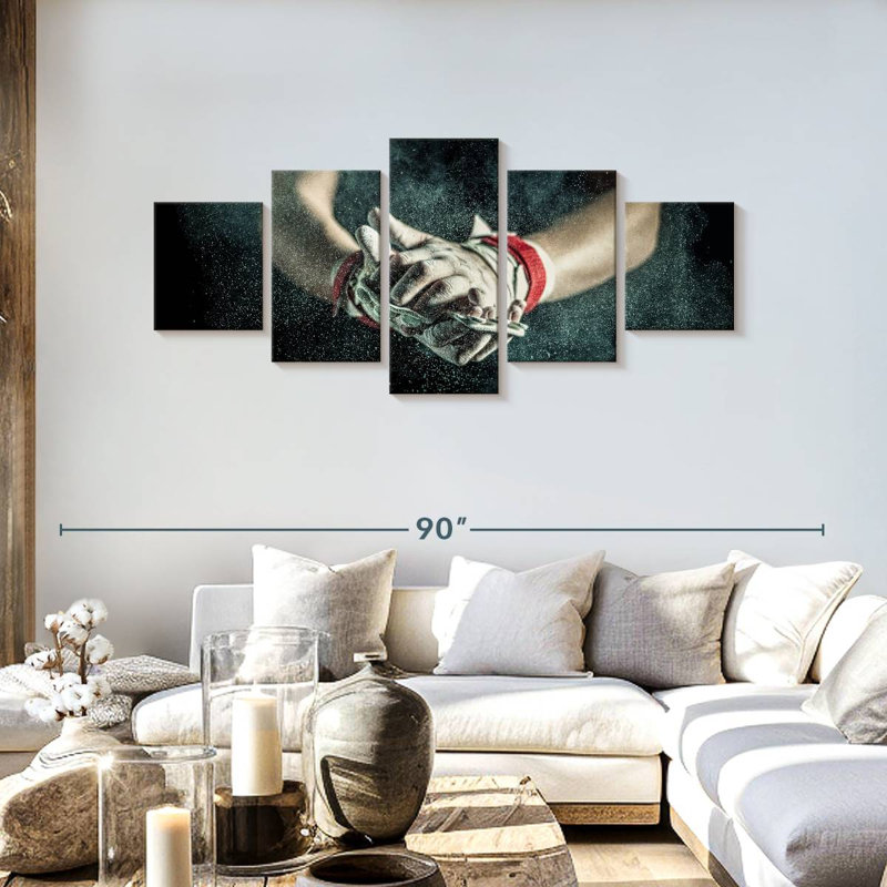 Dusting The Hands, 30" H x 68" W