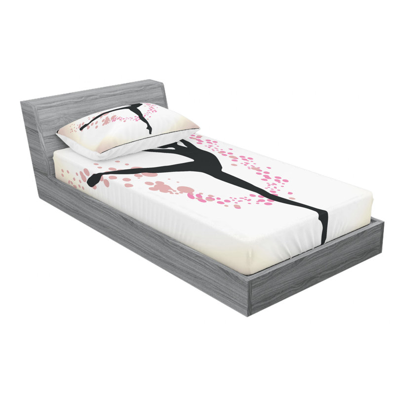 Ballet Microfiber Sheet Set, Twin XL Sheet Set with Fitted Sheet