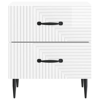43cm W Manufactured Wood Bedside Table