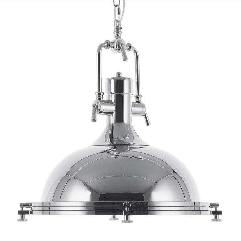 Wivenhoe 1 - Light Silver Dome Pendant