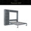 Grand lit escamotable mural avec tablettes-1877213021