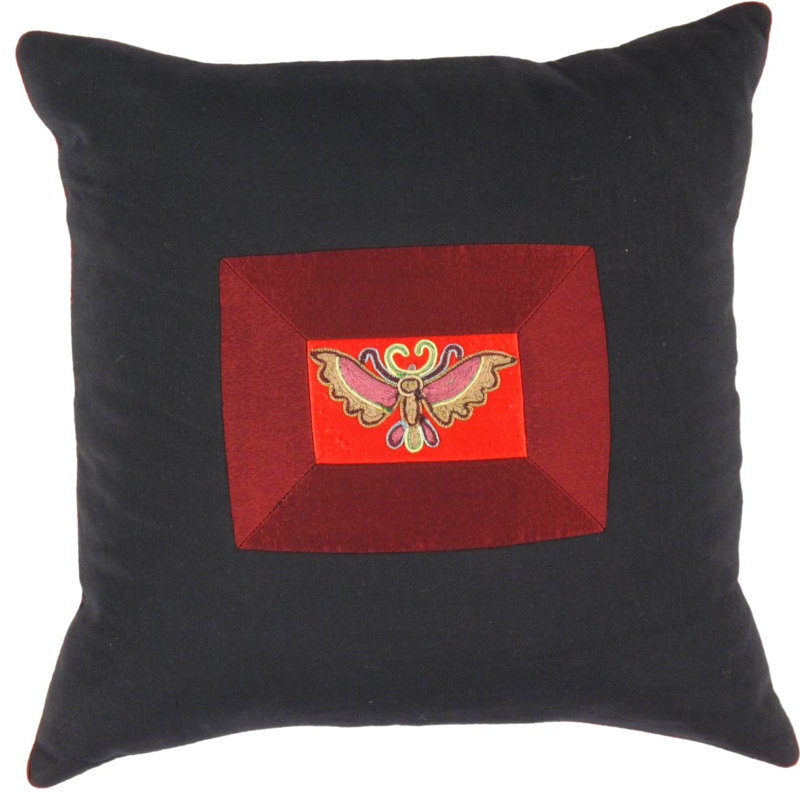 Red Design Pillow 16"x 16"