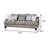 89.4" W Transitional Sofa, Bluish Gray