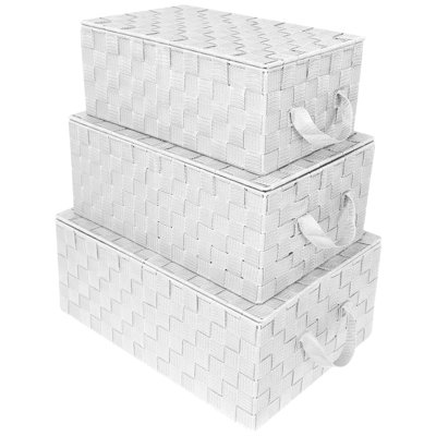 Panier de rangement tissé - Beige