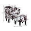 Anges Upholstered Barrel Chair with Ottoman-621981628