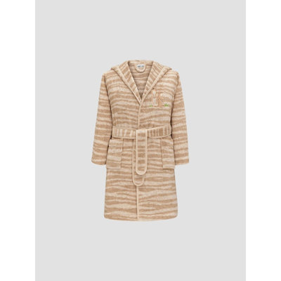 Safari 100% Cotton Terry Cloth Gender Neutral Ankle Bathrobe with Pockets and Hood for Kids