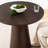 Modern 30" Round Counter Height Dining Table With Tapered Pedestal Base-1325856743