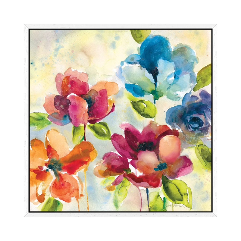 Colour My World II by Carol Robinson - Painting on Canvas, 66.04 cm H x 66.04 cm W, White Framed