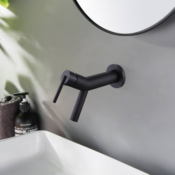 Delta Tetra Wall Mount Bathroom Faucet, Wall Faucet for Bathroom Sink ...
